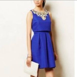 Anthropologie Royal blue 0 3 way dress with pockets!